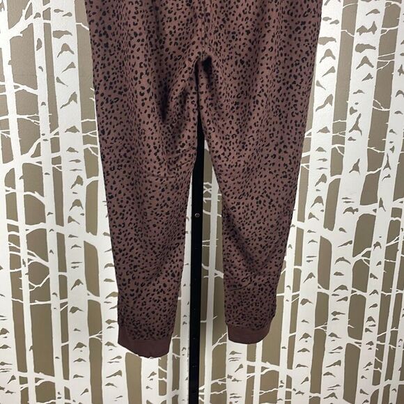 Jane and Delancey Leopard Print Jogger Lounge Pants L - Picture 7 of 8